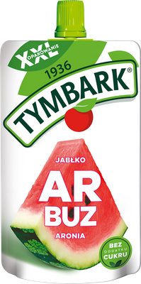 Tymbark mus XXL o smaku jabłko arbuz zdrowa przekąska 200 g ZESTAW 3 + 1 GRATIS!