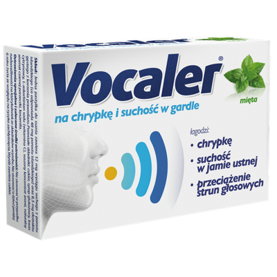 Vocaler mięta 12 pastylek do ssania