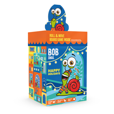 Bob Snail zestaw świąteczny zabawek i zdrowych przekąsek IDEALNY NA ŚWIĘTA 300 g