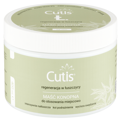 Cutis ŁUSZCZYCA maść konopna 20% + CBD 400 ml