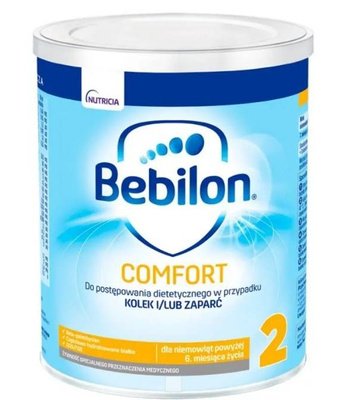 Bebilon Comfort 2 Żywność specjalnego przeznaczenia medycznego dla niemowląt od 6. miesiąca ZESTAW 2 x 400 g