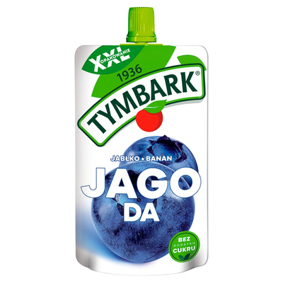 TYMBARK mus XXL o smaku jabłko banan jagoda 200 g