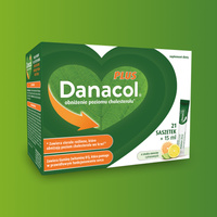 Danacol Plus w żelu na obniżenie cholestereolu smak cytrusowy ZESTAW 3 x 21 saszetek