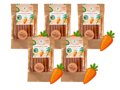 Marchewkowe rollsy naturalny beta-karoten ZESTAW 5 x 50 g