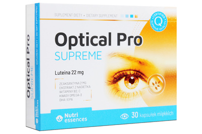 SUPREME Optical Pro zdrowy wzrok i ostrość widzenia 30 kapsułek