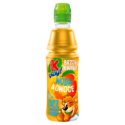 Kubuś Play! Woda & owoce Napój owocowy jabłko brzoskwinia 400 ml