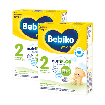 Bebiko 2 Mleko następne dla niemowląt powyżej 6. miesiąca życia ZESTAW 2 x 350 g