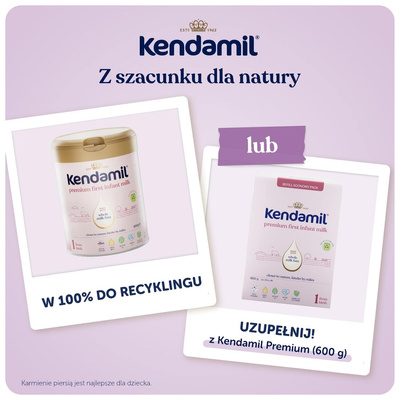 Kendamil Mleko początkowe Premium 1 od urodzenia ZESTAW 2x800 g
