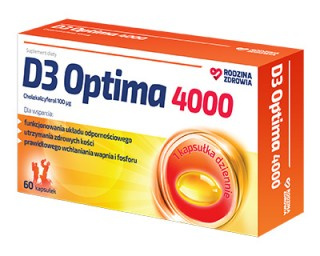 Rodzina Zdrowia D3 OPTIMA 4000 j.m. ODPORNOŚĆ 60 kapsułek