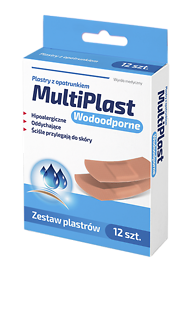 Rodzina Zdrowia MultiPlast plastry wodoodporne 12 sztuk