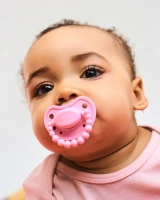 LUU Kids Smoczek pozycjonujący Pink A Boo 3 - 6 miesięcy 1 sztuka