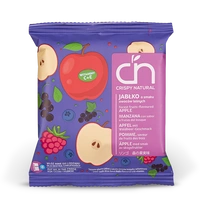 Crispy Naturals Jabłka ze smakiem owoce leśne z witaminami chipsy ZESTAW 24 x 18 g