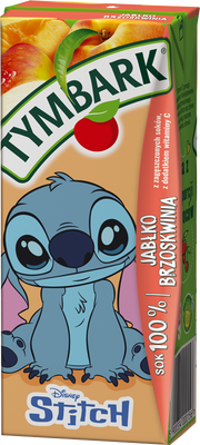 Tymbark Sok 100 % jabłko brzoskwinia 200 ml