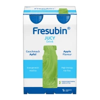 Fresubin Jucy Drink, smak jabłkowy, 8 x 200 ml. Żywność specjalnego przeznaczenia medycznego. Zaburzenia wchłaniania tłuszczu