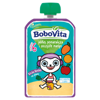 BoboVita Mus jabłko pomarańcza i soczyste mango KICIA KOCIA po 6 miesiącu 100 g
