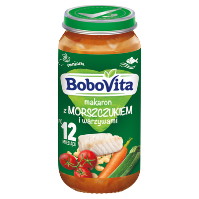 BoboVita Makaron z morszczukiem i warzywami po 12 miesiącu 250 g