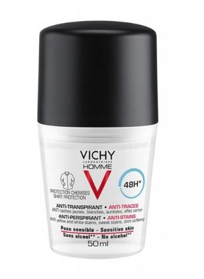 Vichy Homme męski antyperspirant przeciw śladom 48H 50ml