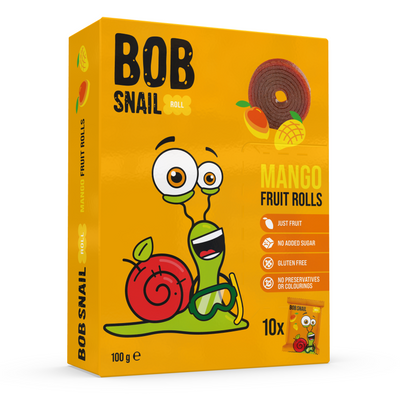 Bob Snail Rollsy owocowe Mango 100 g