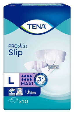 TENA Slip ProSkin Maxi L Pieluchomajtki 10szt.