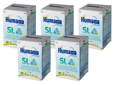 Humana Expert SL Żywność specjalnego przeznaczenia medycznego od urodzenia ZESTAW 5 x 650 g