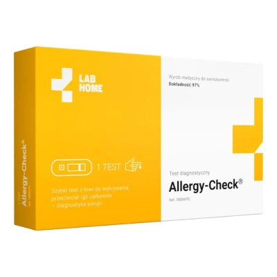 Lab Home Allergy Check test na PASOŻYTY I ALERGIE, 1 test IgE z krwi