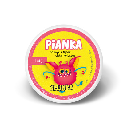 LaQ Pianka do mycia łapek, ciała i włosów CELINKA dla dzieci 20 g