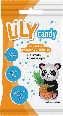 LiLY Candy drażetki z witaminami różne smaki zdrowe przekąski 6 x 40 g