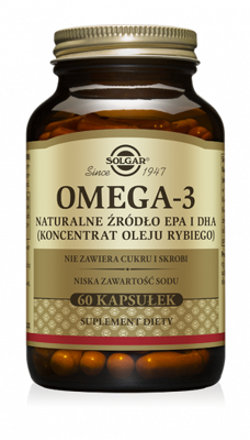 Solgar Omega 3 naturalne źródło EPA i DHA 60kap