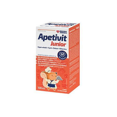 Rodzina Zdrowia Apetivit Junior POBUDZA APETYT dla dzieci 100 ml