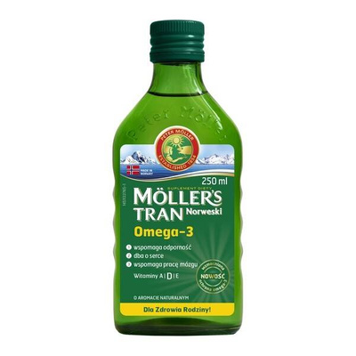 Moller's Tran Norweski, powyżej 3 lat aromat naturalny 250 ml