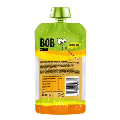 Bob Snail smoothie mango banan ananas BEZ CUKRU zdrowa przekąska 120 g