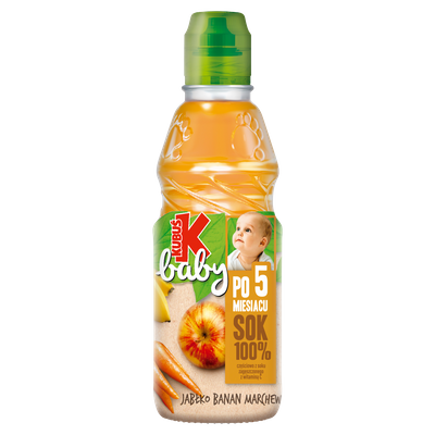 Kubuś Baby Sok 100% po 5 miesiącu jabłko banan marchew 300 ml