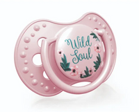 LOVI Silikonowy smoczek uspokajający Botanic 3-6 m 22/870 różowy