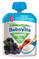 BoboVita Jogomi! z owocami jagodowymi i bananem 80g