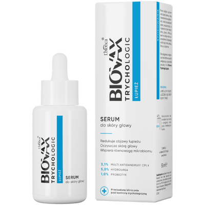 BIOVAX Trychologic Serum do skóry głowy ŁUPIEŻ, OCZYSZCZANIE SKÓRY GŁOWY ZESTAW 5 x 50 ml