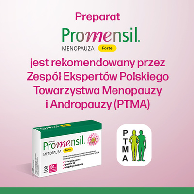 Promensil Forte menopauza łagodzi objawy 30 tabletek