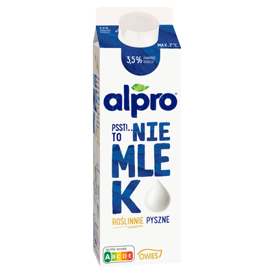 Alpro Psst! To nie mlek Napój owsiany 3,5 % 1L