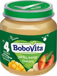 BoboVita Jabłka mango i banany po 4 miesiącu 125 g