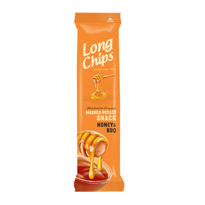 LONG CHIPS Chipsy ziemniaczane o smaku miodu i BBQ 75 g