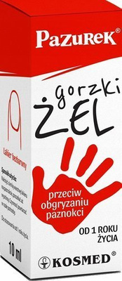 Pazurek Gorzki ŻEL przeciw obgryzaniu paznokci 10ml