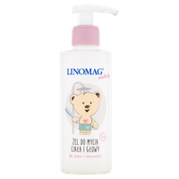 Linomag Emolienty Żel do mycia ciała i głowy dla dzieci i niemowląt 400 ml
