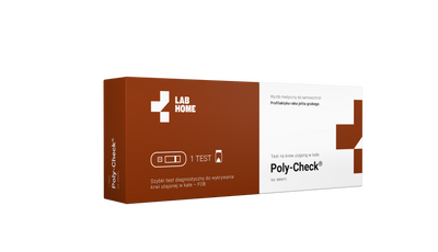 Lab Home Test na krew utajoną w kale POLY-Check – 1 test z kału