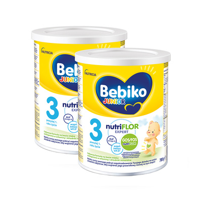 BEBIKO Junior 3 z NutriFlorEXPERT Mleko modyfikowane dla dzieci powyżej 1 roku życia 2 x 700g