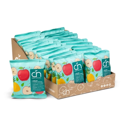 Crispy Natural Jabłko z sokiem z ananasa ZESTAW 24 x 18 g