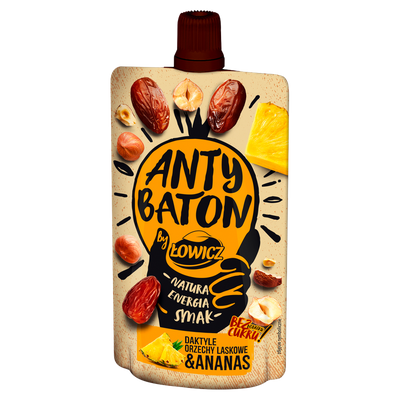 Łowicz Anty Baton Mus daktyle orzechy laskowe & ananas 120 g