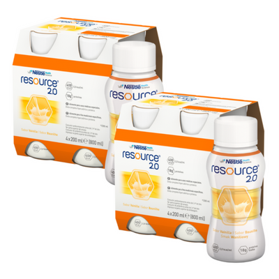 Nestlé Resource 2.0 Preparat odżywczy w płynie smak waniliowy 8 x 200 ml