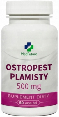 MedFuture ostropest plamisty 500 mg REGENERACJA, TRAWIENIE 60 kapsułek