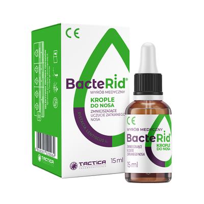 Bacterid krople do nosa zmniejszające uczucie zatkanego nosa 15 ml