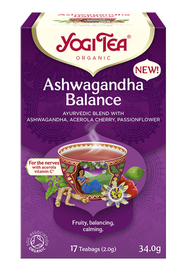 Yogi Tea Ashwaganda Balance herbatka ajurwedyjska RÓWNOWAGA Z ASHWAGANDĄ 17 saszetek