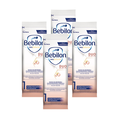 Bebilon Profutura Duobiotik 1 Mleko początkowe od urodzenia w saszetkach ZESTAW 4 x 20,4 g